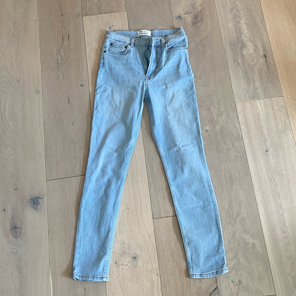 Reformation Light Wash Skinny Jeans